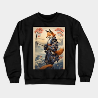 Vintage samurai fox Crewneck Sweatshirt